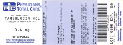 PRINCIPAL DISPLAY PANEL - 0.4 mg Capsule Bottle Label - package label